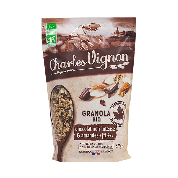 Granola chocolat noir intense & amandes effilées