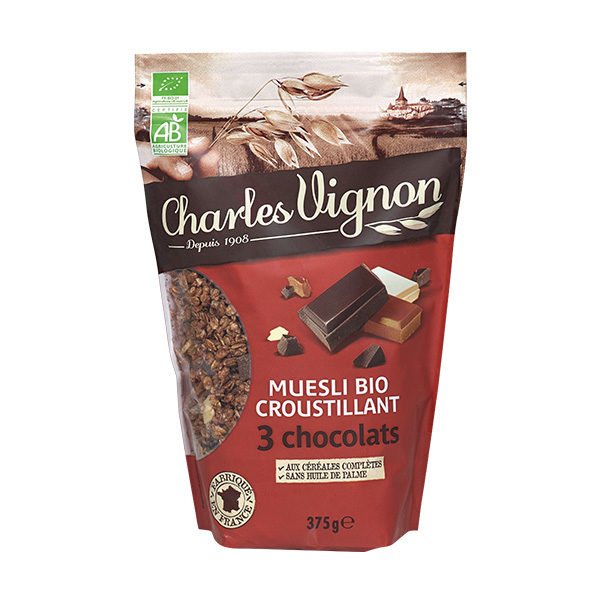 Muesli croustillant chocolat protéines